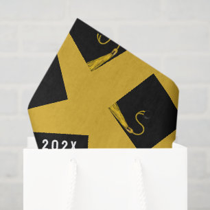 Goldenes Abschlussgeschenk Seidenpapier
