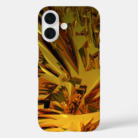 goldenes abstrakt Case-Mate iPhone hülle (Rückseite)