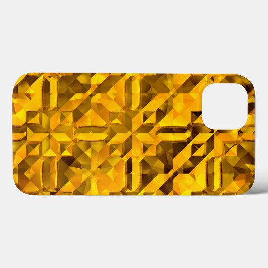 Goldenes Abstrakt Case-Mate iPhone Hülle (Rückseite (Horizontal))