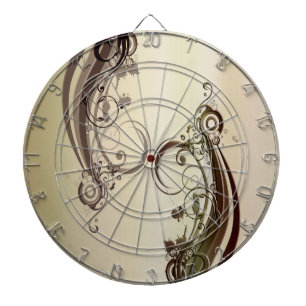 Goldenes Abstrakt Dartscheibe