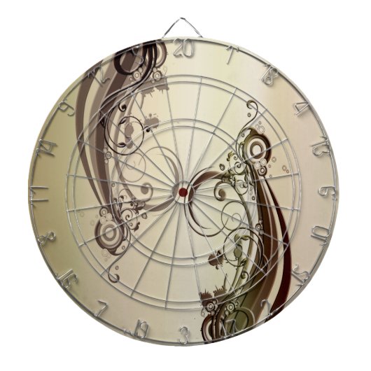 Goldenes Abstrakt Dartscheibe (vorne)