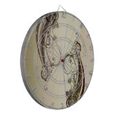 Goldenes Abstrakt Dartscheibe (Vorderseite Links)