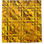 Goldenes Abstrakt Duschvorhang (Vorderseite)
