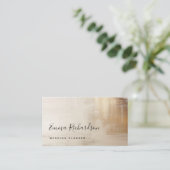 Goldenes Abstrakt | elegant Visitenkarte (Stehend Vorderseite)