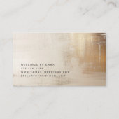 Goldenes Abstrakt | elegant Visitenkarte (Rückseite)