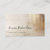 Goldenes Abstrakt | elegant Visitenkarte (Vorderseite)