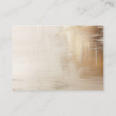 Goldenes Abstrakt | Elegante Angaben zur Hochzeit Begleitkarte (Rückseite)