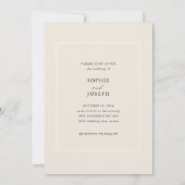 Goldenes Abstrakt | Elegantes Foto Hochzeit Einladung (Rückseite)