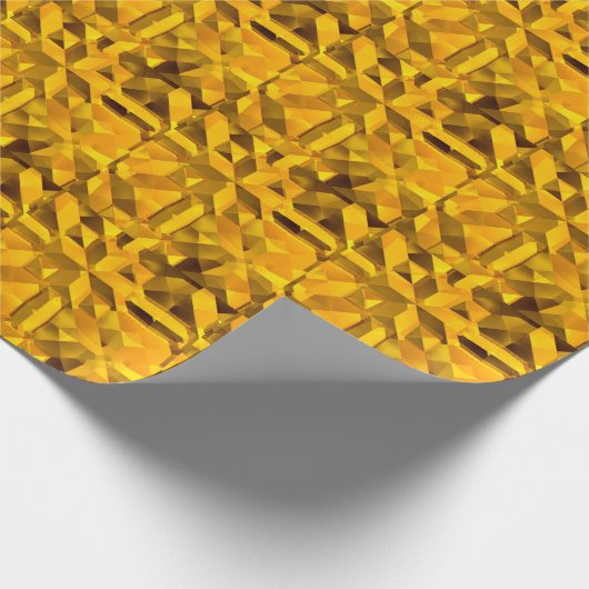 Goldenes Abstrakt Geschenkpapier (Ecke)