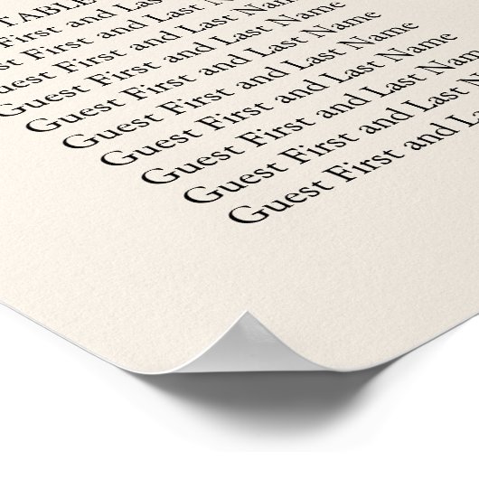 Goldenes Abstrakt | Moderne Hochzeitsstichtabelle Poster (Ecke)