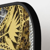 goldenes abstrakt pickleball schläger (Linke Seite)