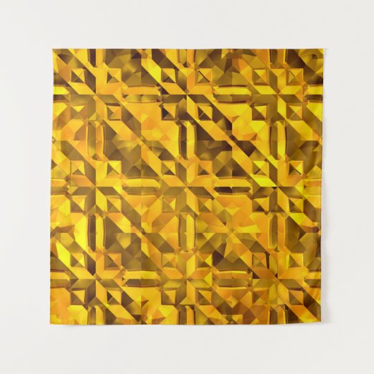 Goldenes Abstrakt Wandteppich (Vorderseite)
