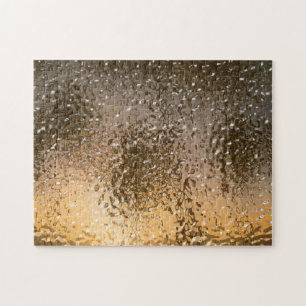 Goldenes abstraktes Licht Puzzle