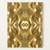 Goldenes abstraktes Mandala-Muster Planer (Rückseite)