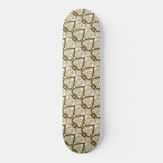 Goldenes ACE Ticket Skateboard (Vorderseite)