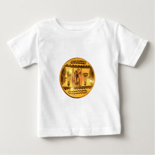 Goldenes Afrikanisches Ethnisches Kunst Druck Desi Baby T-shirt