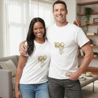 Goldenes Afrikanisches Jahrhundert-Erbe - 100 Jahr T-Shirt