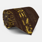 Goldenes ägyptisches Auge von Horus und von Krawatte (Gerollt)