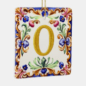 Goldenes Alphabet – Buchstabe O Keramikornament (Rechts)