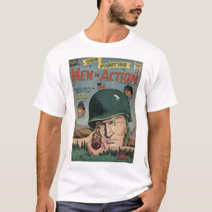Goldenes Alters-Comic-Kunst - Männer in der Aktio T-Shirt