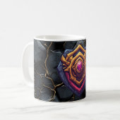 Goldenes Amethyst-Emblem Kaffeetasse (Vorderseite Links)