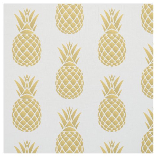Goldenes Ananas-Gewebe Stoff (Muster)