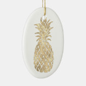 goldenes Ananassdesign Keramikornament (Rechts)