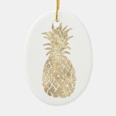goldenes Ananassdesign Keramikornament (Vorne)