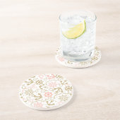 Goldenes Ankermuster Sandstein Untersetzer (Seite)