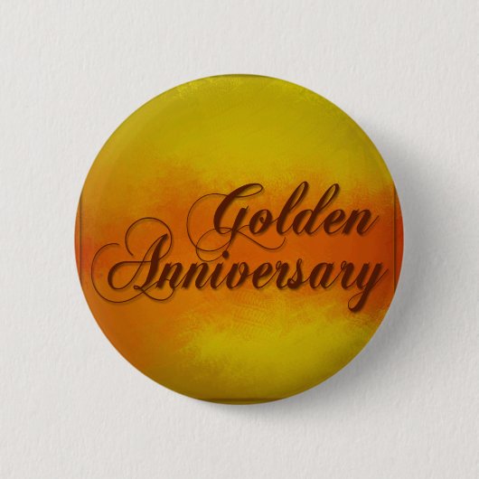 Goldenes Anniverary Button (Vorderseite)