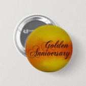 Goldenes Anniverary Button (Vorne & Hinten)