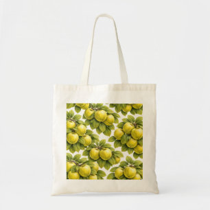 Goldenes Apfelmuster-Tasche Tragetasche