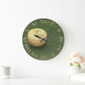Goldenes Apple Große Wanduhr (Zuhause)