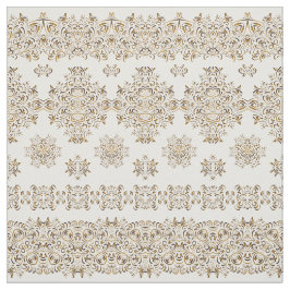 Goldenes arabisches Muster Stoff