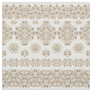 Goldenes arabisches Muster Stoff