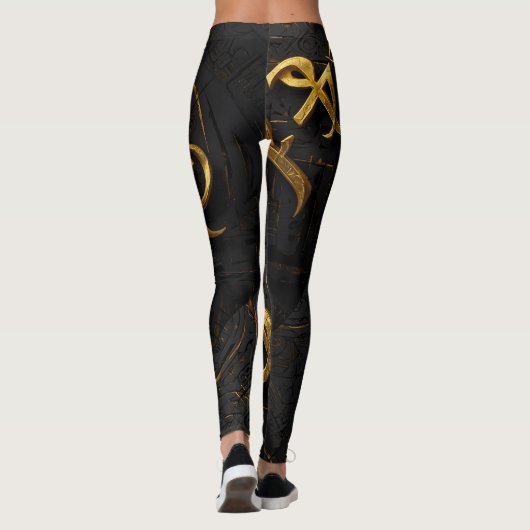 Goldenes Arkane-Symbol Leggings (Rückseite)