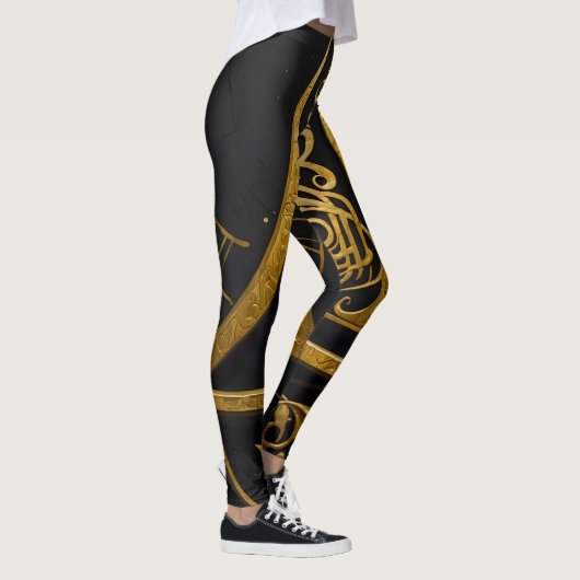 Goldenes Arkane-Symbol Leggings (Rechts)