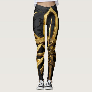 Goldenes Arkane-Symbol Leggings