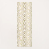 Goldenes Art-Deco-Muster auf weiß Yogamatte (Vorderseite)