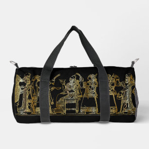 Goldenes assyrisches Bankett Antik Duffle Bag