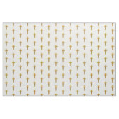 Goldenes Auferstehungs-Kreuz-Gewebe Stoff (Yard (91,4 cm))