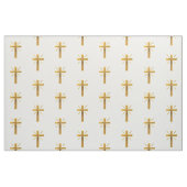 Goldenes Auferstehungs-Kreuz-Gewebe Stoff (Fat Quarter (45,7 x 55,9 cm))