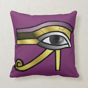 Goldenes Auge von Horus Kissen