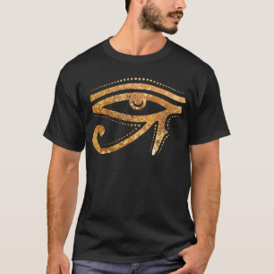 Goldenes Auge von Ra Egyptian Hieroglyph Pharao Es T-Shirt