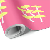 Goldenes Austernpilz-Geschenkpapier Geschenkpapier (Rolleneckpunkt)