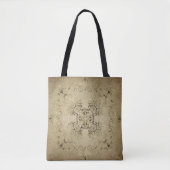 Goldenes Barock auf Schmutzhintergrund Tasche (Vorderseite)