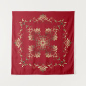 Goldenes Barock auf Schmutzhintergrund Wandteppich (Vorderseite (Horizontal))