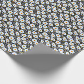 Goldenes Barock: Blumenkettentextur Geschenkpapier (Ecke)