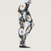 Goldenes Barock: Blumenkettentextur Leggings (Rechts)