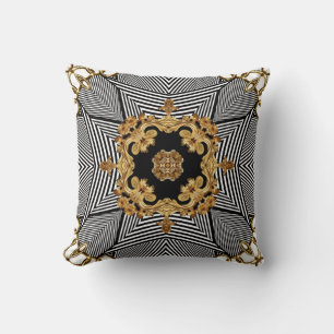 Goldenes Barock: Elegante Ketten Kissen